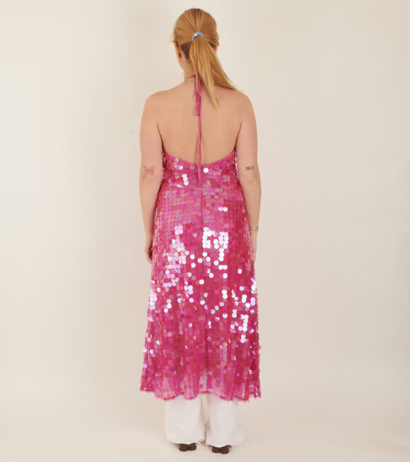 Saks Potts - Polly Dress Pink Sequin