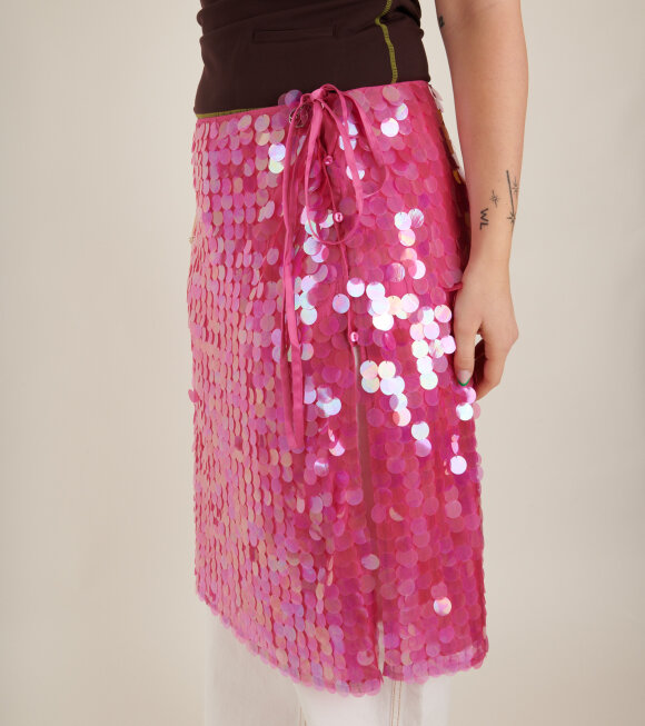 Saks Potts - Marna Skirt Pink Sequin