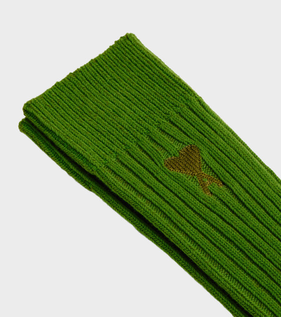 AMI - Rib Knitted Socks Evergreen