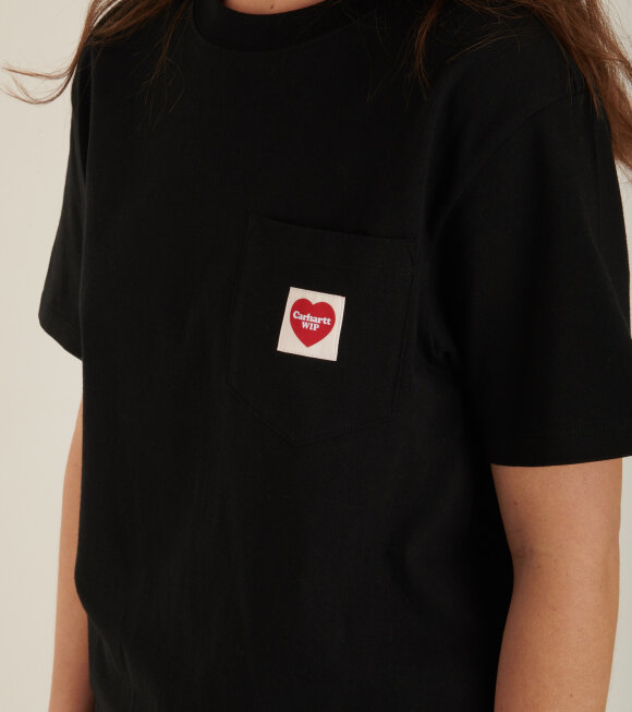 Carhartt WIP - W S/S Pocket Heart T-shirt Black