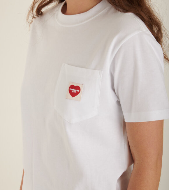 Carhartt WIP - W S/S Pocket Heart T-shirt White