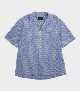 S/S Boxy Shirt Multi Blue