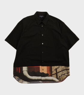 S/S Boxy Print Shirt Black