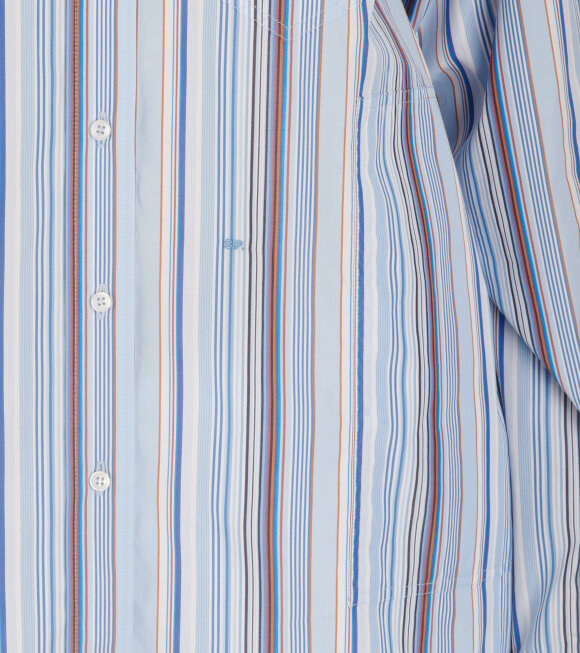 Saks Potts - William Shirt Blue Stripe