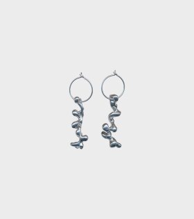 Twisted Current Earrings Silver