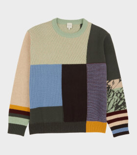 Patchwork Lambswool Knit Multicolor