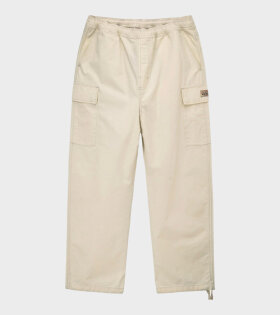 Ripstop Cargo Beach Pants Cream