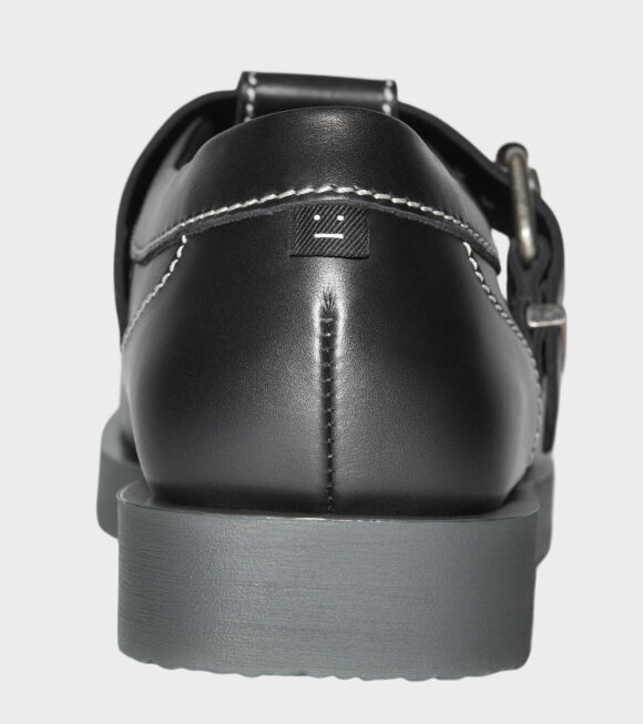 Acne Studios - Berylab M Leather Buckle Shoes Black
