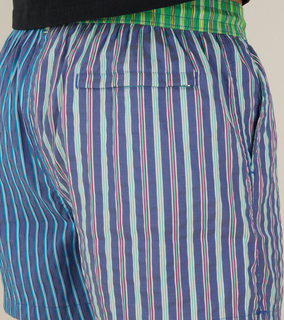 Paul Smith - Mix Stripes Swim Shorts Multi Blue/Green