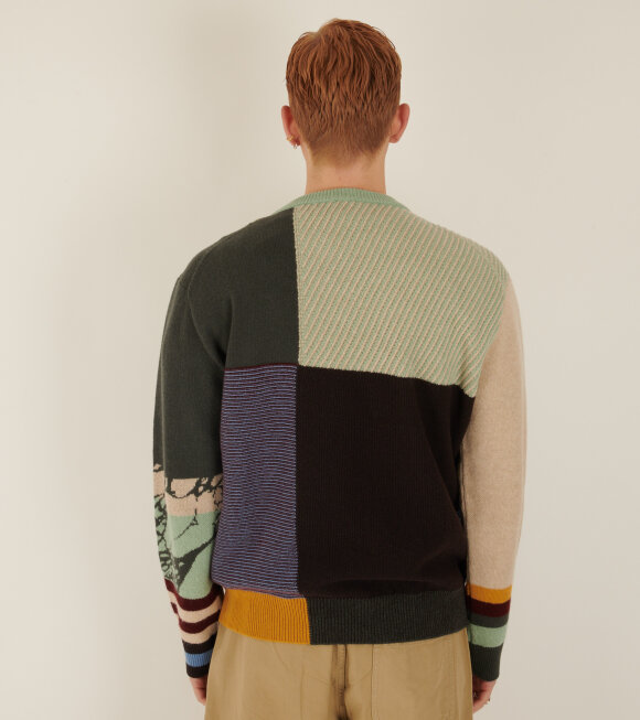 Paul Smith - Patchwork Lambswool Knit Multicolor
