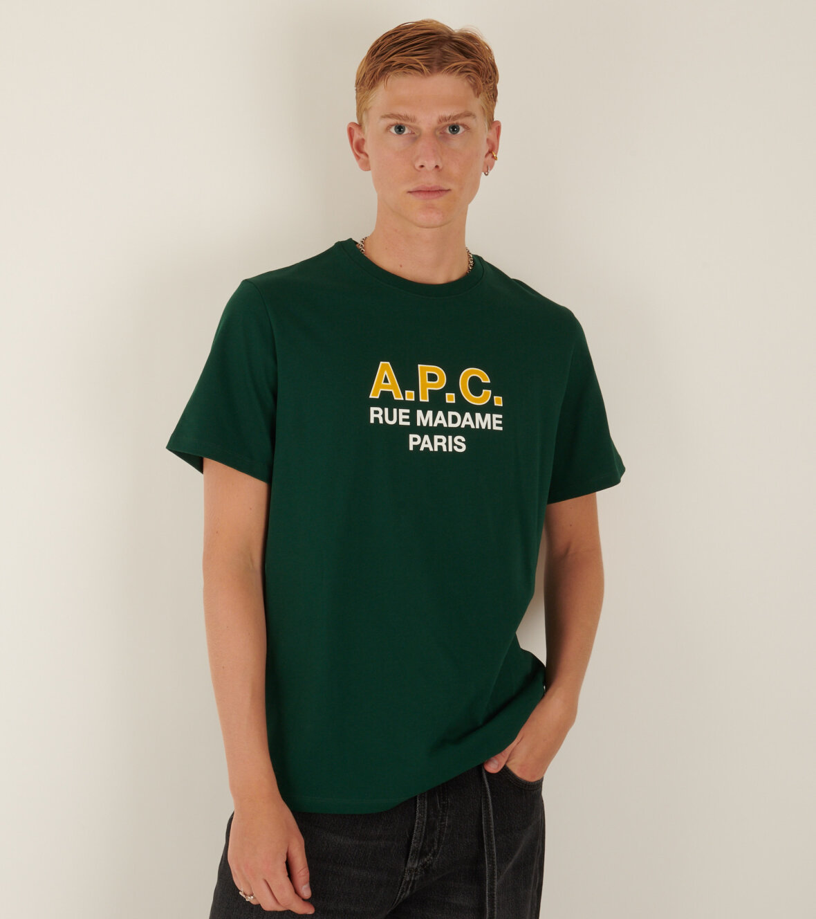 dr. Adams - A.P.C Rue Madame Paris T-shirt Green