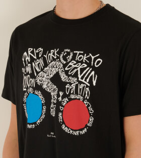 Worldwide Cyclist T-shirt Black