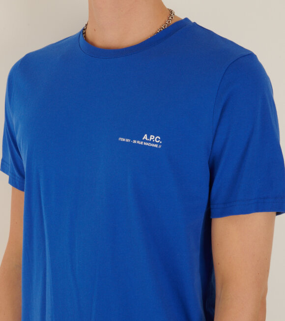 A.P.C - Item T-shirt Cobalt Blue