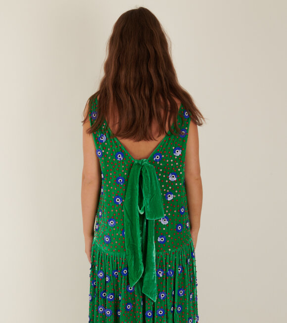 Caro Editions - Sonya Dress Beaded Silk Velvet