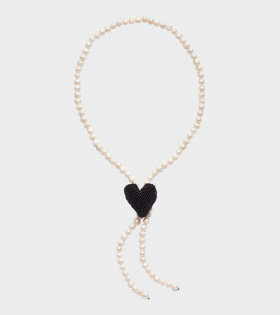 Black Heart Texas Tie Necklace