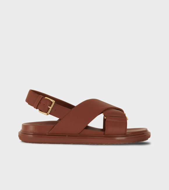 Marni - Fussbett Sandal All Brown