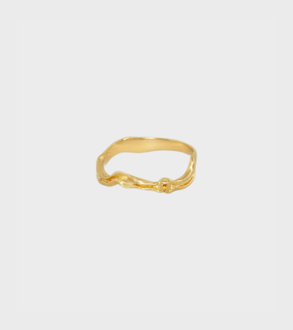 Trine Tuxen - Zucchini Ring Goldplated
