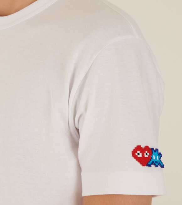 Comme des Garcons PLAY - M Pixel Heart T-shirt White