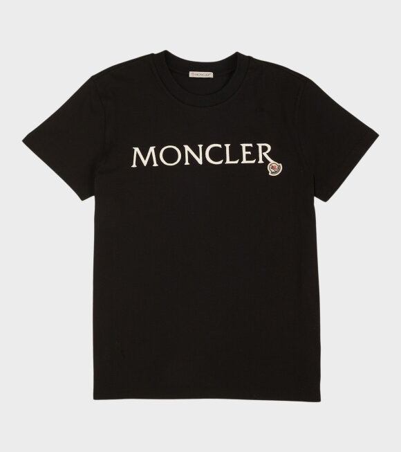 Moncler - Embroidered Logo T-shirt Black