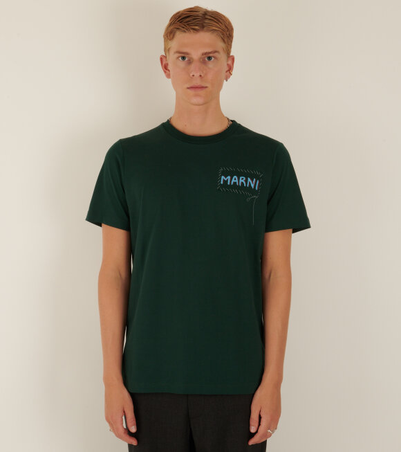 Marni - Logo T-shirt Spherical Green