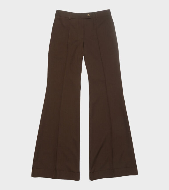Acne Studios - Tailored Flared Trousers Chestnut Brown 