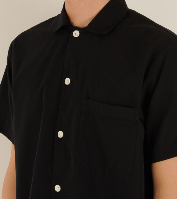 Tekla - Pyjamas S/S Shirt All Black