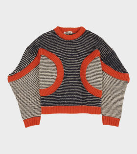 Tomato Knit Sweater Navy/Orange
