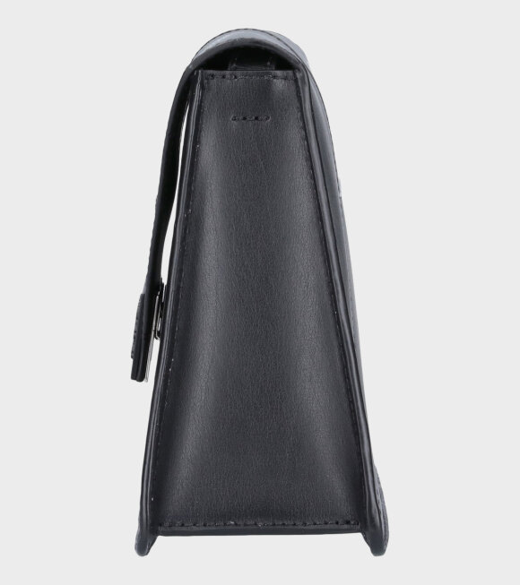 MM6 Maison Margiela - Medium Numbers Leather Bag Black