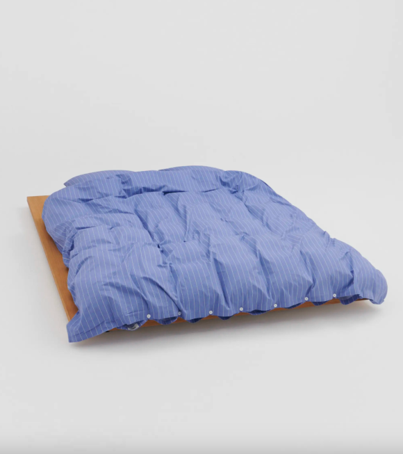 Tekla - Percale Pillow 60x63 Clear Blue Stripes 