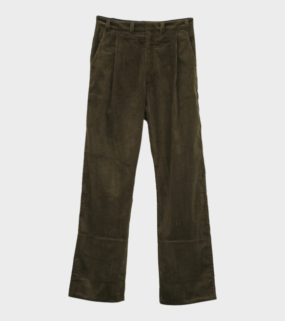 AF Agger - Corduroy Box Trousers Brown