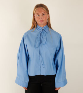 Removable Collar Shirt Baby Blue