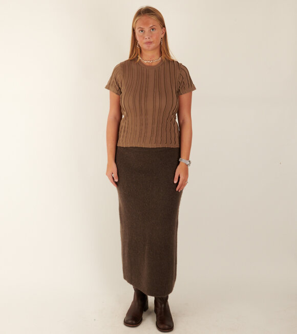 Birrot - Knit Skirt Brown