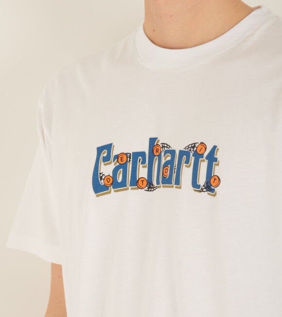 Carhartt WIP - S/S Spin Script T-shirt White