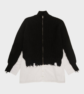 Knit Shirt Black/White