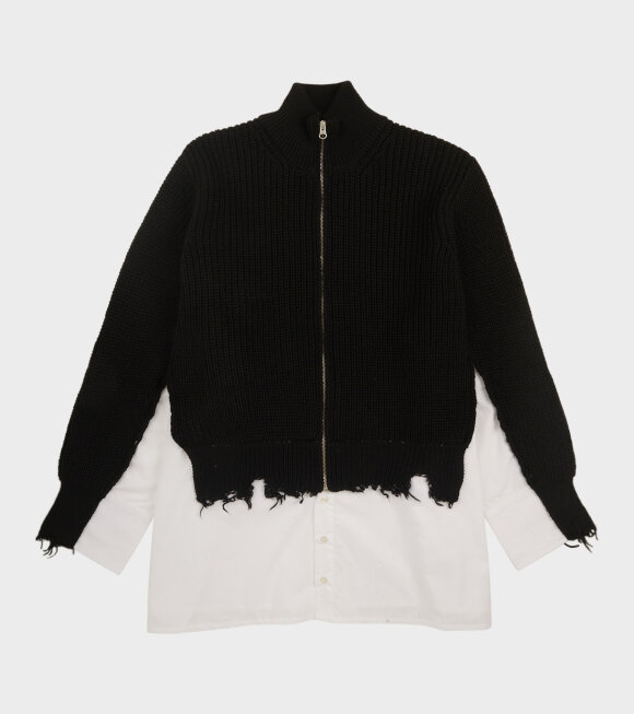 MM6 Maison Margiela - Knit Shirt Black/White