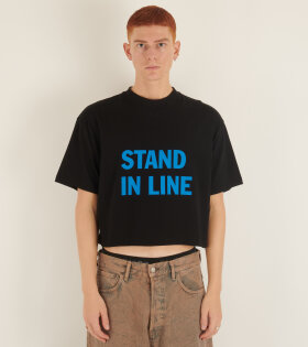 Stand In Line Cropped T-shirt Black