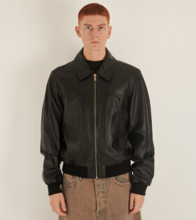 HFD X Mapplethorpe Leather Jacket Black
