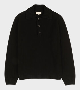 Company Polo Black Recycled Wool