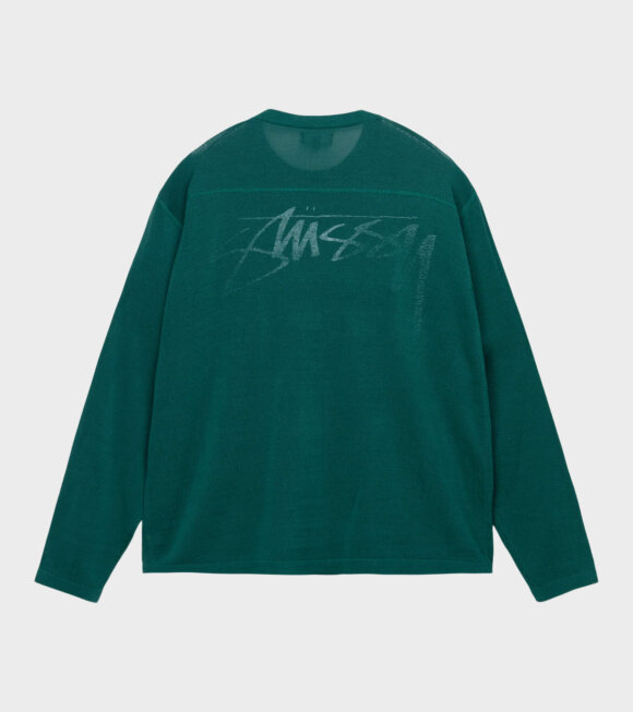 Stüssy - Football Sweater Green