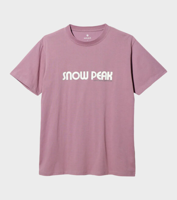 Snow Peak - Land Station T-shirt Dusty Pink